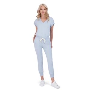 n:philanthropy N:P BY LAWES SHORT SLEEVE COTTON V-NECK JUMPSUIT S